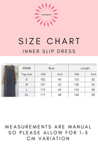 Abaya Inner Slip Dress With Belt