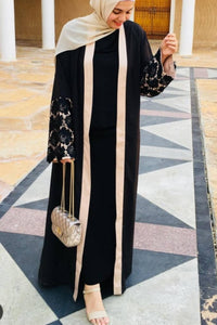 open black abaya