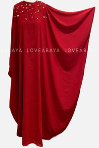 red butterfly abaya