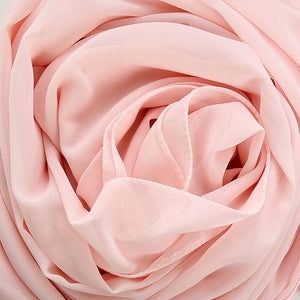 close up of material of pink colour hijab
