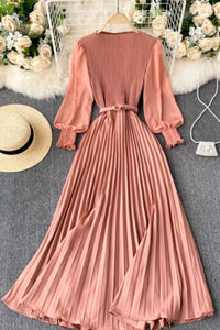 Pleated Maxi Dress - French pleated